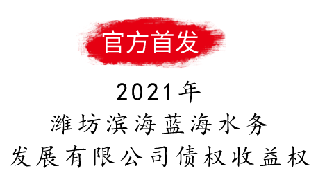 2021年潍坊滨海蓝海水务发展有限公司债权收益权一期、二期