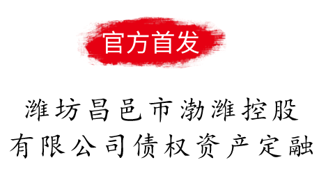 潍坊昌邑市渤潍控股有限公司债权资产定融