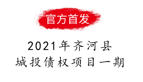 2021年齐河县城投债权项目一期