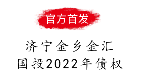 山东济宁金乡金汇国投2022年债权