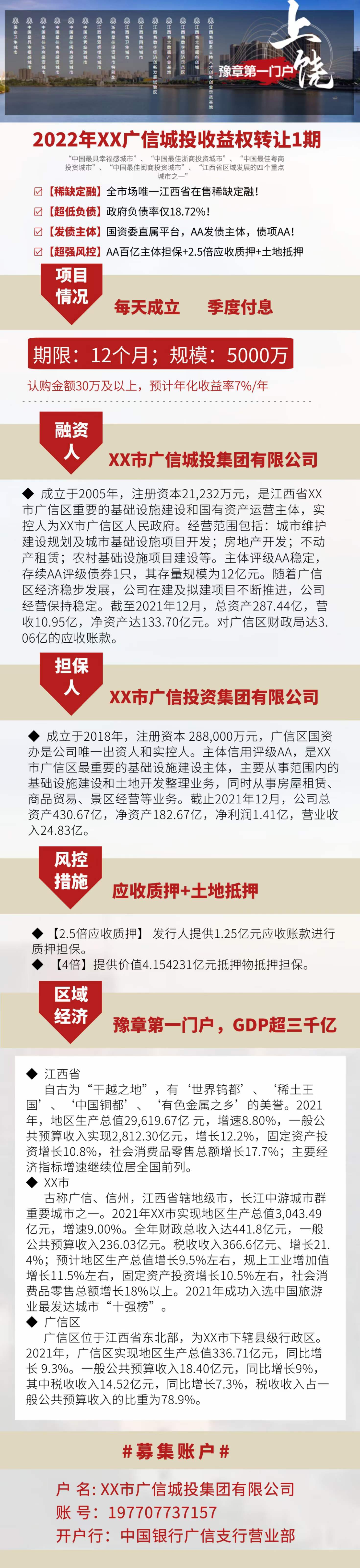 2022年上饶广信城投收益权转让1期