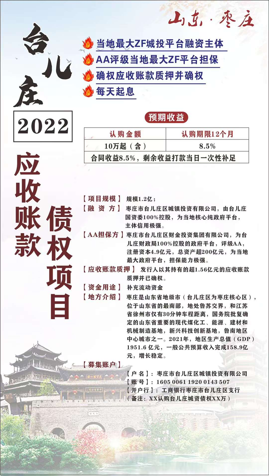 台儿庄2022债权